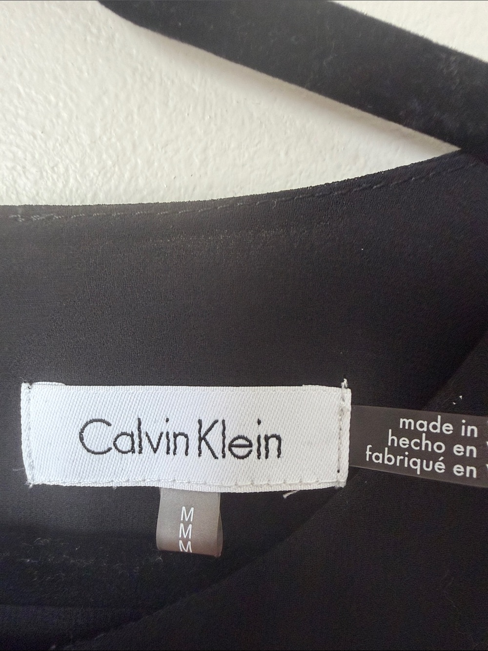 Calvin Klein Black Blouse with Soft Pink and Mauve Floral Print - Picture 2 of 11